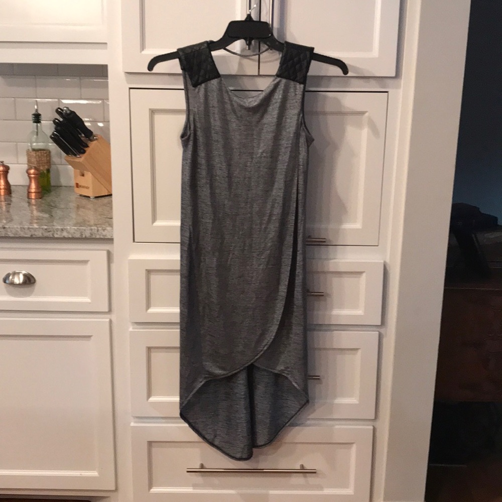 Metallic high low dress